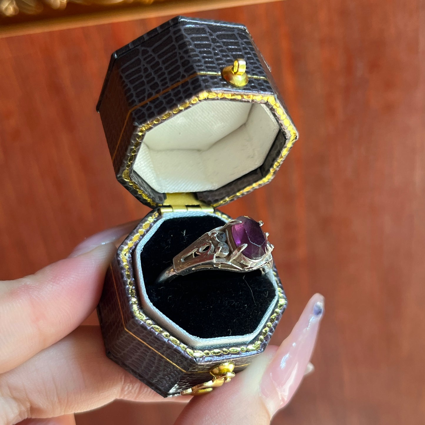 vintage ring sliver925 natural gemstones