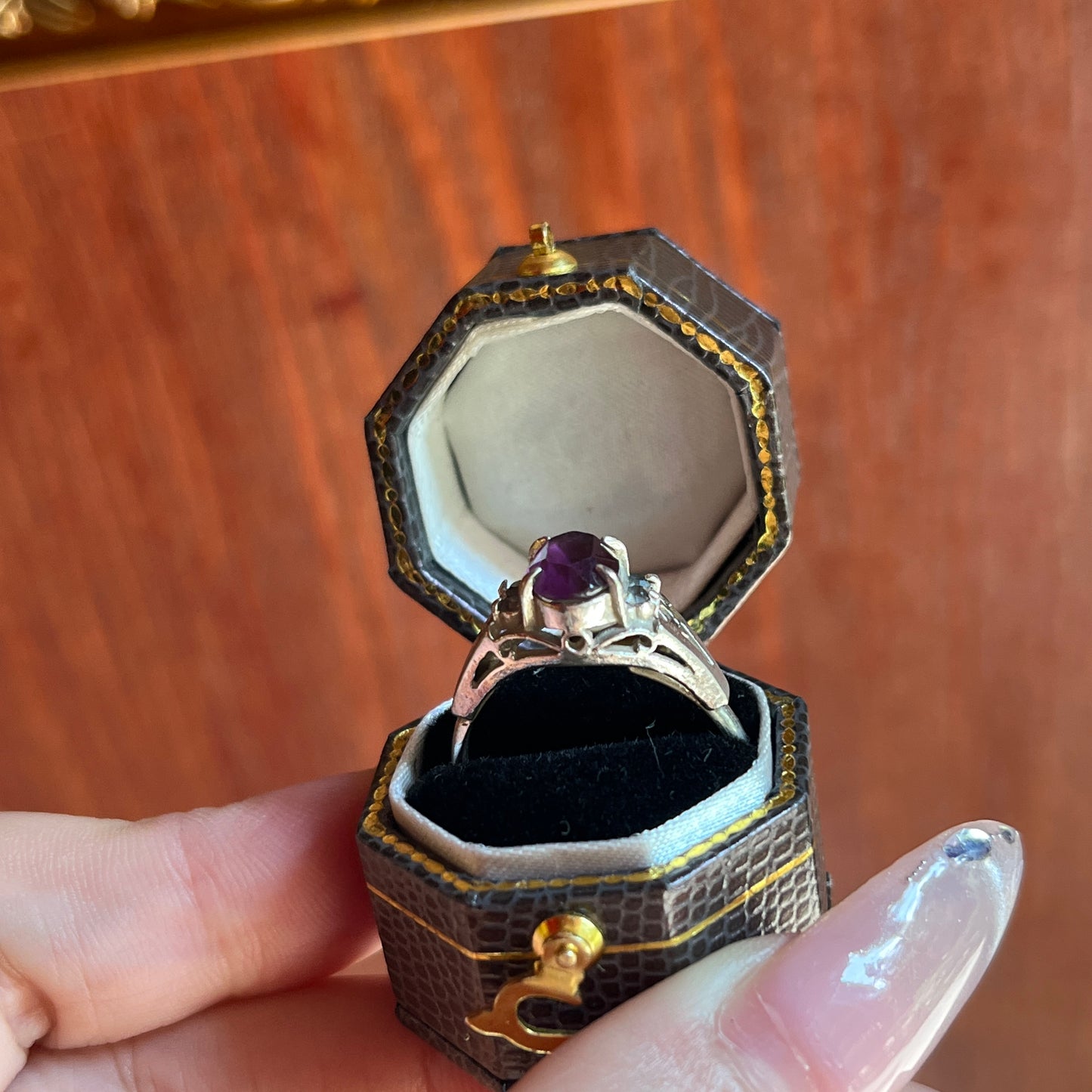 vintage ring sliver925 natural gemstones